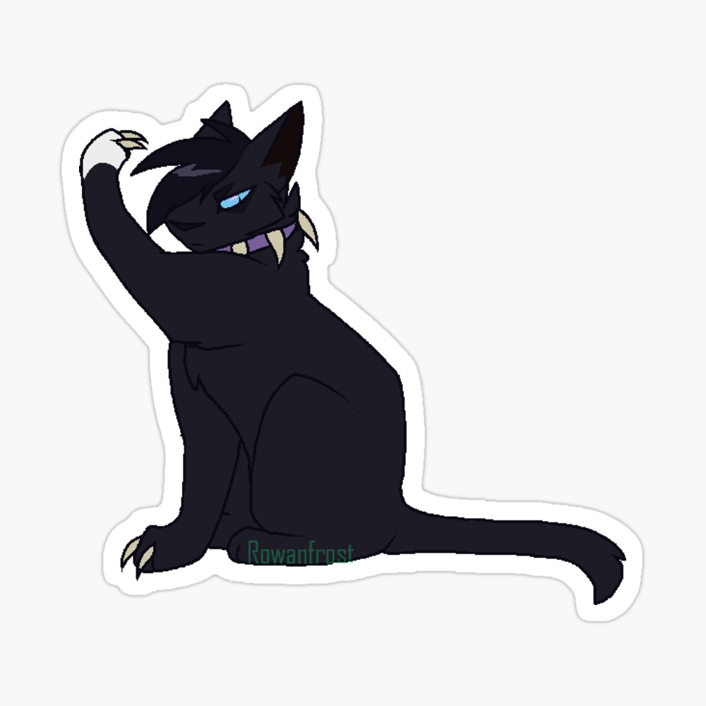 Warrior Cats Ravenpaw Sticker for Sale by Keef-Korner