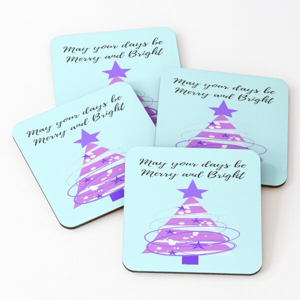 Item preview, Merry and Bright Christmas wishes in popping color designed and sold by Artfully Abstracted.