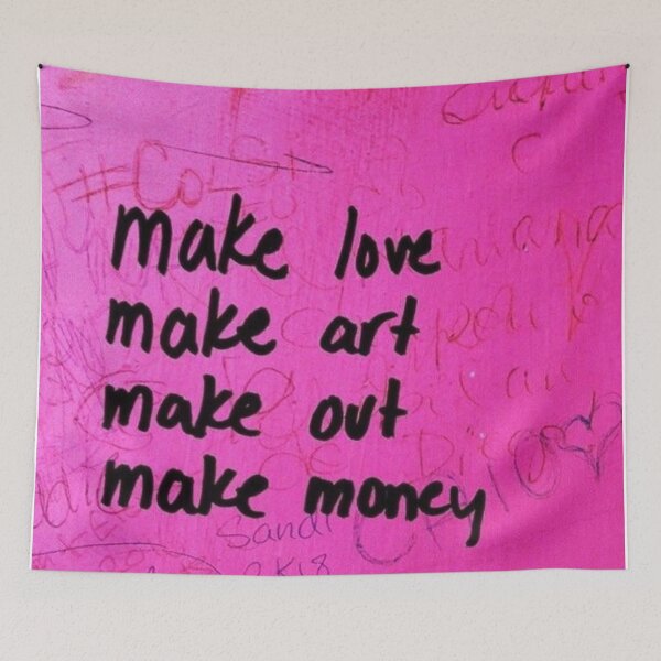 Item preview, Make love make art designed and sold by Lexiliz.