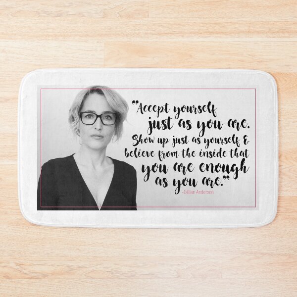 Item preview, Gillian Anderson Quote - Accept Yourself designed and sold by NakedLightBulb.