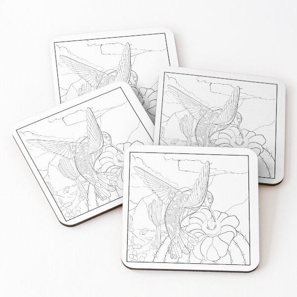 Item preview, Humming Bird and the Saguaro Flower designed and sold by Caummon Thread.