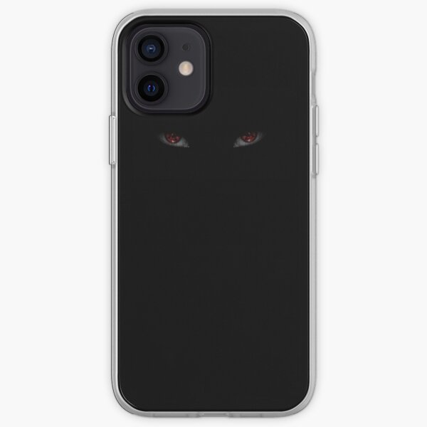 Yeux rouges dans le noir Coque souple iPhone