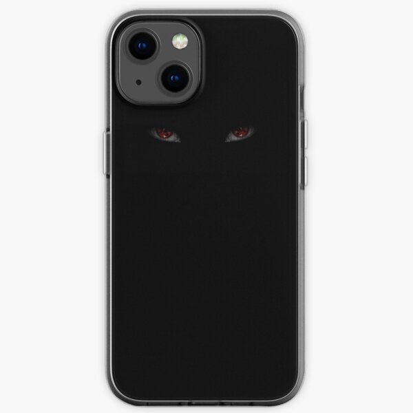 Yeux rouges dans le noir Coque souple iPhone