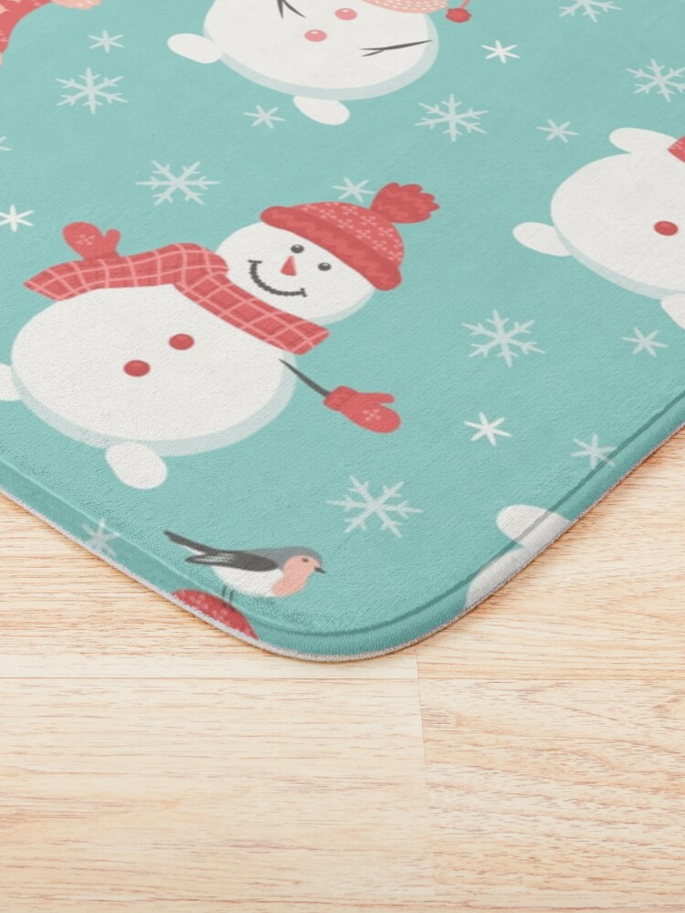 Alternate view of Merry Snowmen Bath Mat
