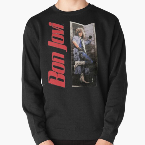 Vintage 1987 Bon Jovi Slippery When Wet World Gifts For Fans, For Men and Women, Gift Christmas Day Pullover Sweatshirt