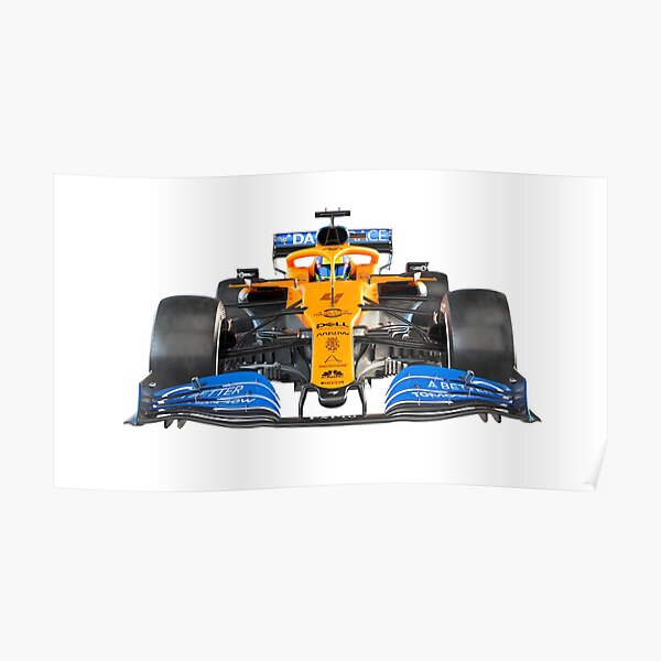 2020 Mclaren MCL35 car Norris Sainz Poster