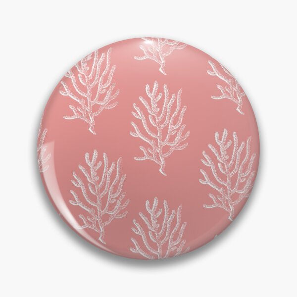 Item preview, coral aloha wear print pattern hawaii pink and white  designed and sold by maplunk.