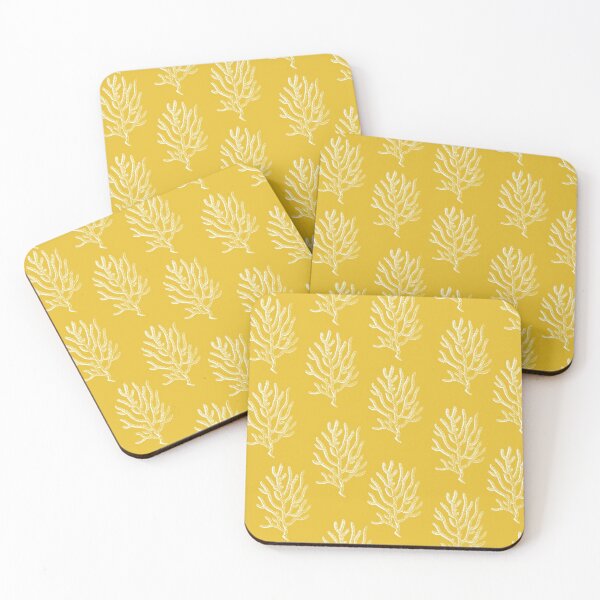 Item preview, coral aloha wear print pattern hawaii yellow and white designed and sold by maplunk.