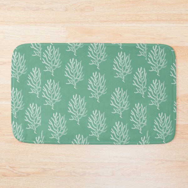 Item preview, coral aloha wear print pattern hawaii light green mint and white designed and sold by maplunk.