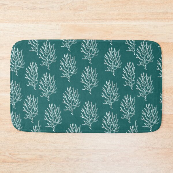 Item preview, coral aloha wear print pattern hawaii teal and white designed and sold by maplunk.
