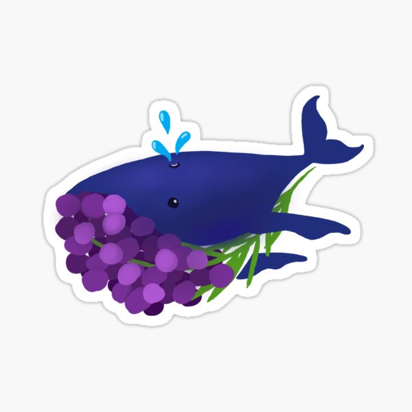 GrapeWhale Sticker