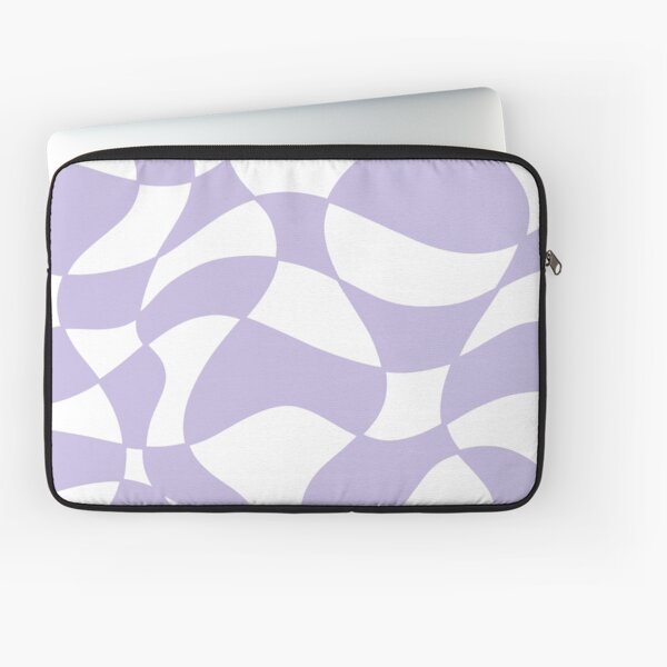 Distorted Checkerboard II (Pastel Purple) Laptop Sleeve