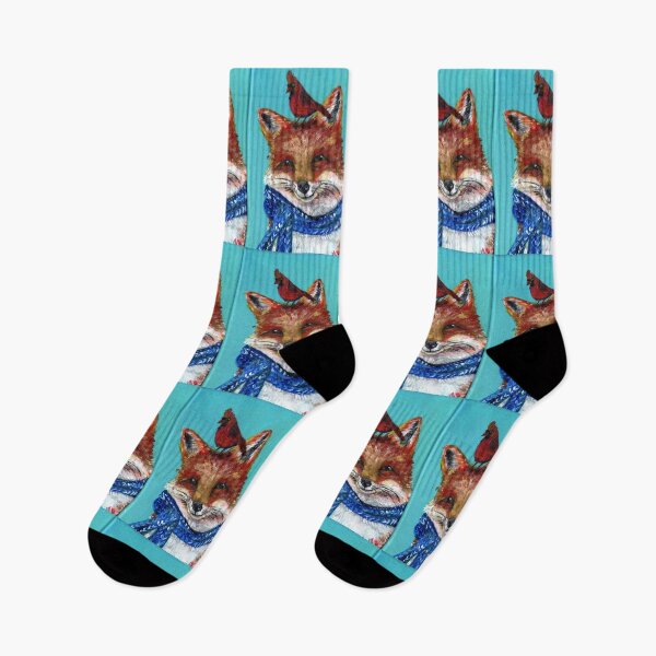 Item preview, Fox with Cardinal designed and sold by Goosi Art.