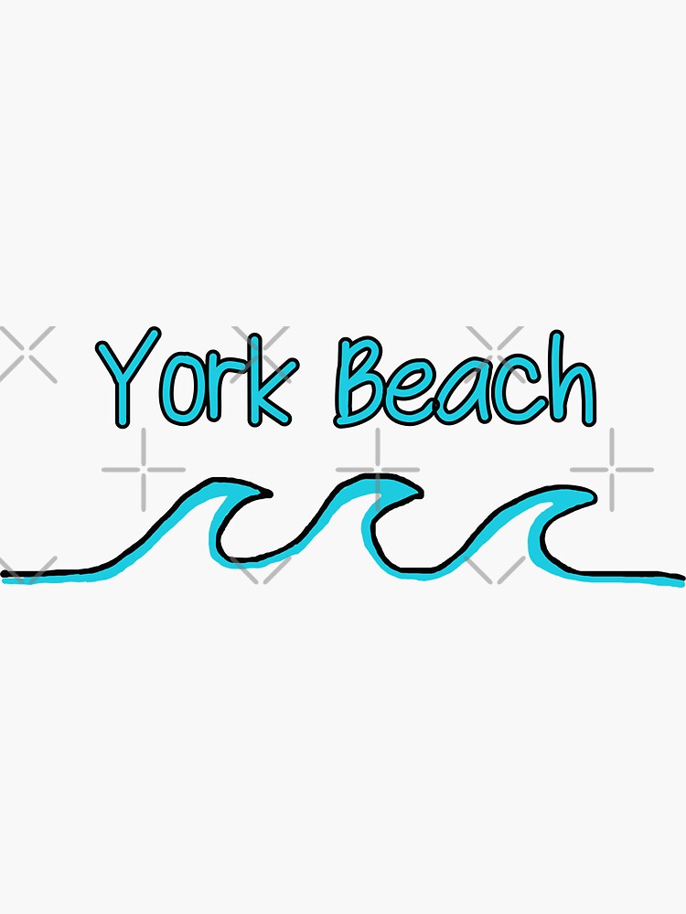 "York Beach" Sticker for Sale by popculturechick Redbubble