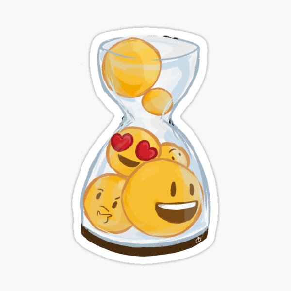 Emoji Hourglass Sticker