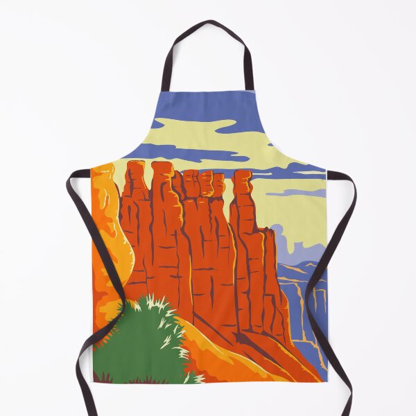 Item preview, Bryce Canyon National Park in Paunsaugunt Plateau Garfield County and Kane County Utah WPA Poster Art Color designed and sold by retrovectors.