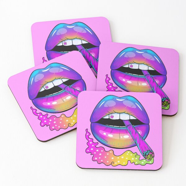 Item preview, Psychedelic Stoner Lips designed and sold by Meowgress.