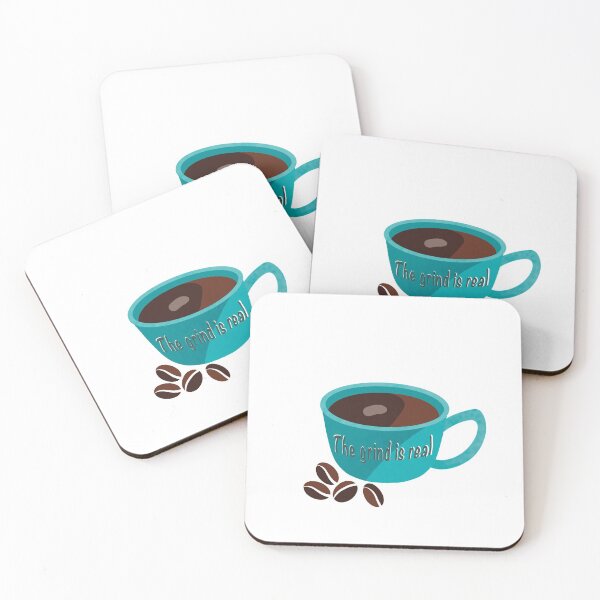 Item preview, The Grind is Real Coffee Cup and Beans ' designed and sold by TheMumShop.