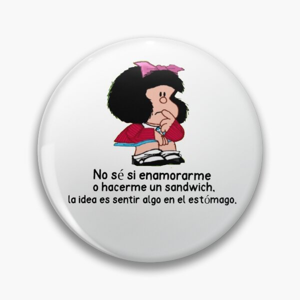 Item preview, No sé si enamorarme o hacerme un sandwich, la idea es sentir algo en el estómago. designed and sold by Elena's Shop.