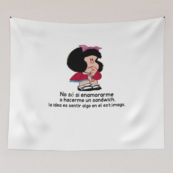 Item preview, No sé si enamorarme o hacerme un sandwich, la idea es sentir algo en el estómago. designed and sold by Elena's Shop.