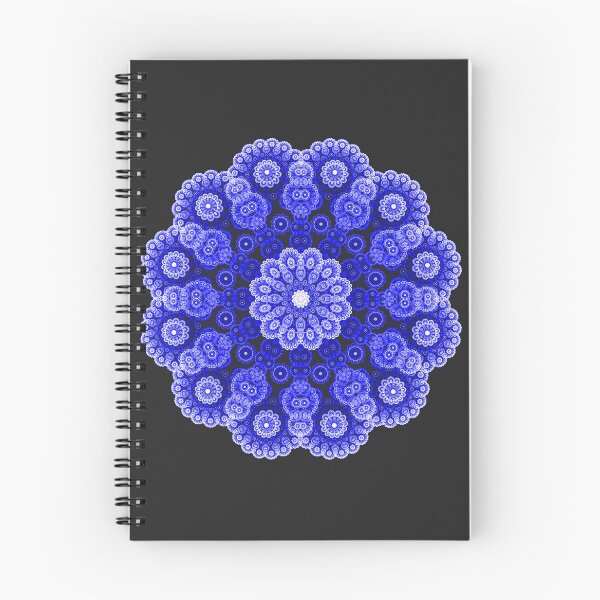 Item preview, Hipnotizante mandala azul coral designed and sold by simpleones.