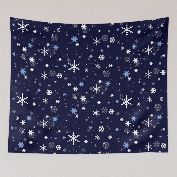 Item preview, Christmas Snowflakes - Blue designed and sold by jellyfsh-ots.