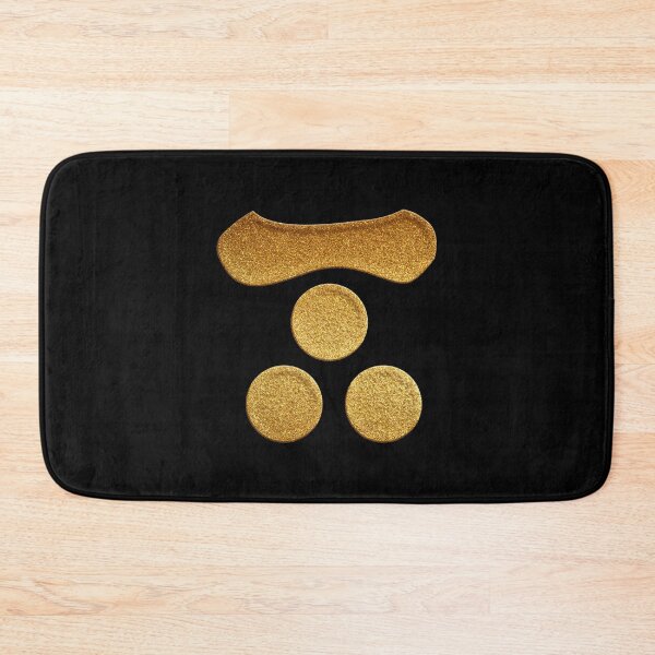 Item preview, Ichimonji Mitsuboshi Kamon in Gold Seal  designed and sold by Takeda-art.