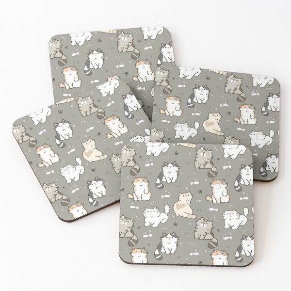 Item preview, kawaii kitten pattern designed and sold by MaYuwi.