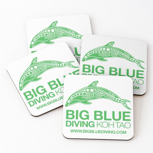Artikelvorschau, Big Blue Standard Logo Grün entworfen und verkauft von BigBlueDiving.