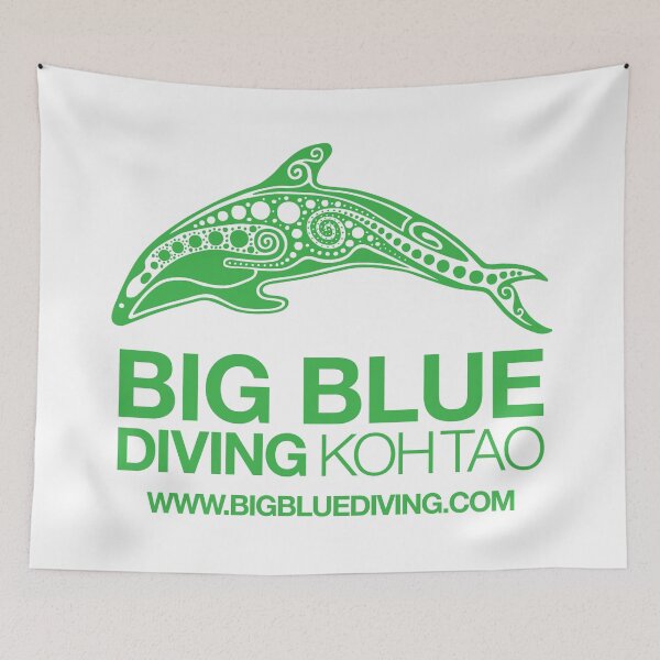 Item preview, Big Blue Standard Logo Green designed and sold by BigBlueDiving.
