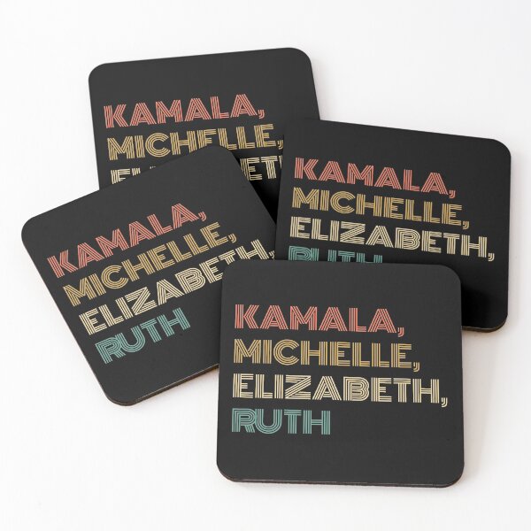 Item preview, Kamala, Michelle, Elizabeth, & Ruth / Badass Feminist Political Icon Retro Sunset  designed and sold by Run to Creations.
