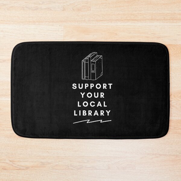 Item preview,  Support Your Local Library Gift Black T-Shirt designed and sold by WearYourMood.