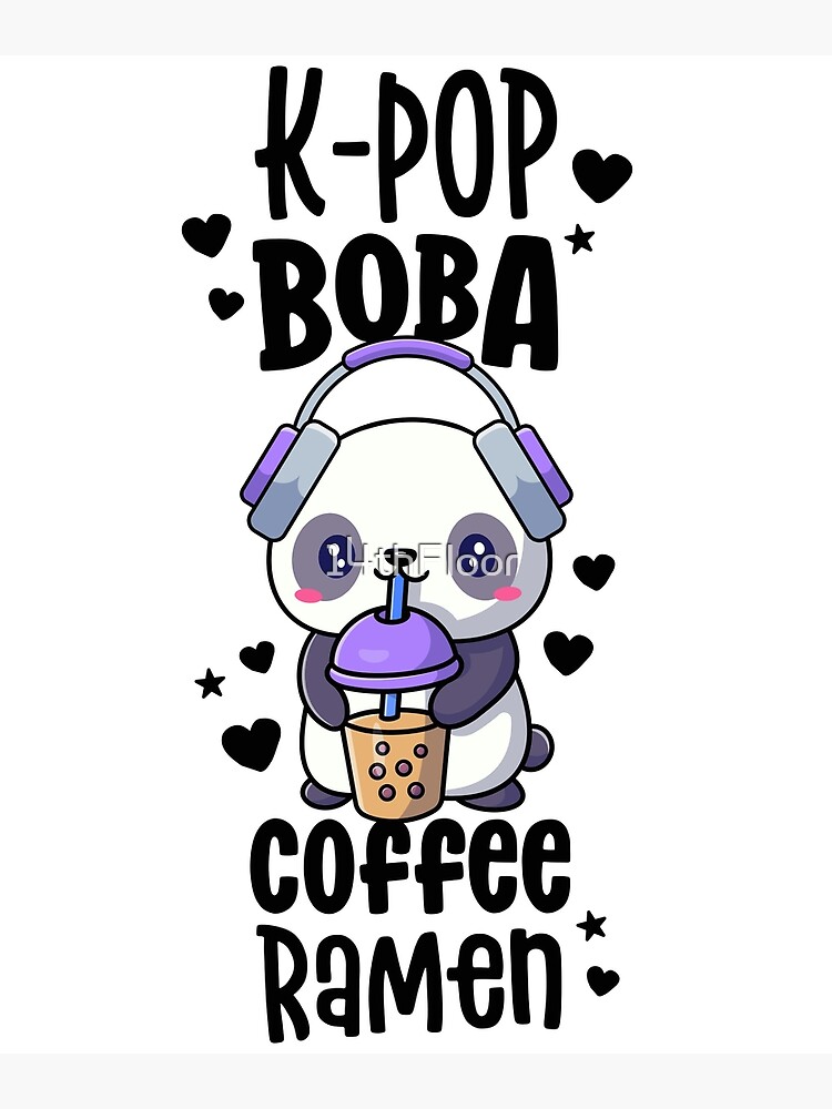 K Pop Gifts For Teens Girl Kawaii KPop Hamster Bubble Tea  Art Board Print  for Sale by 14thFloor