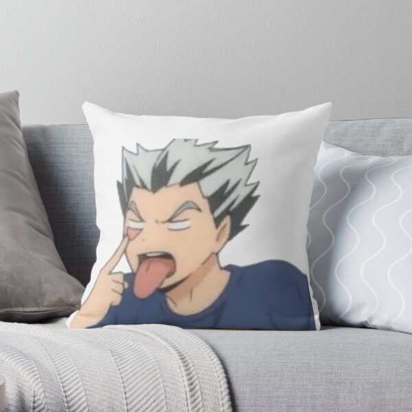 Bokuto Bleh Throw Pillow