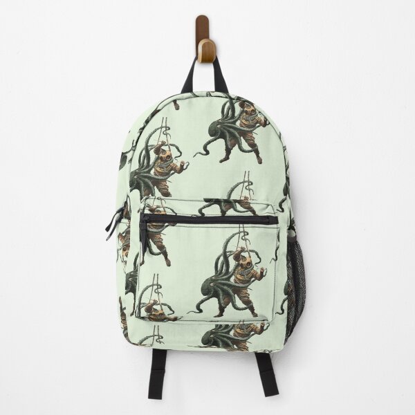 Item preview, Vintage Diver with Diving Helmet Fighting an Octopus designed and sold by urmaddad.