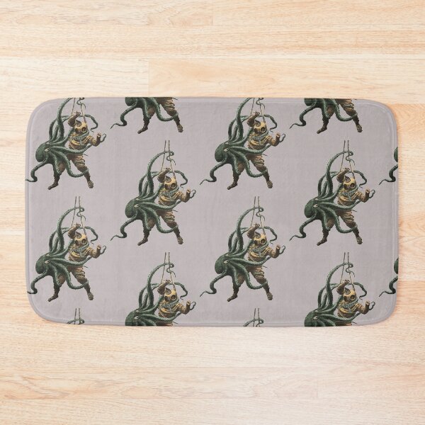 Item preview, Vintage Diver with Diving Helmet Fighting an Octopus designed and sold by urmaddad.