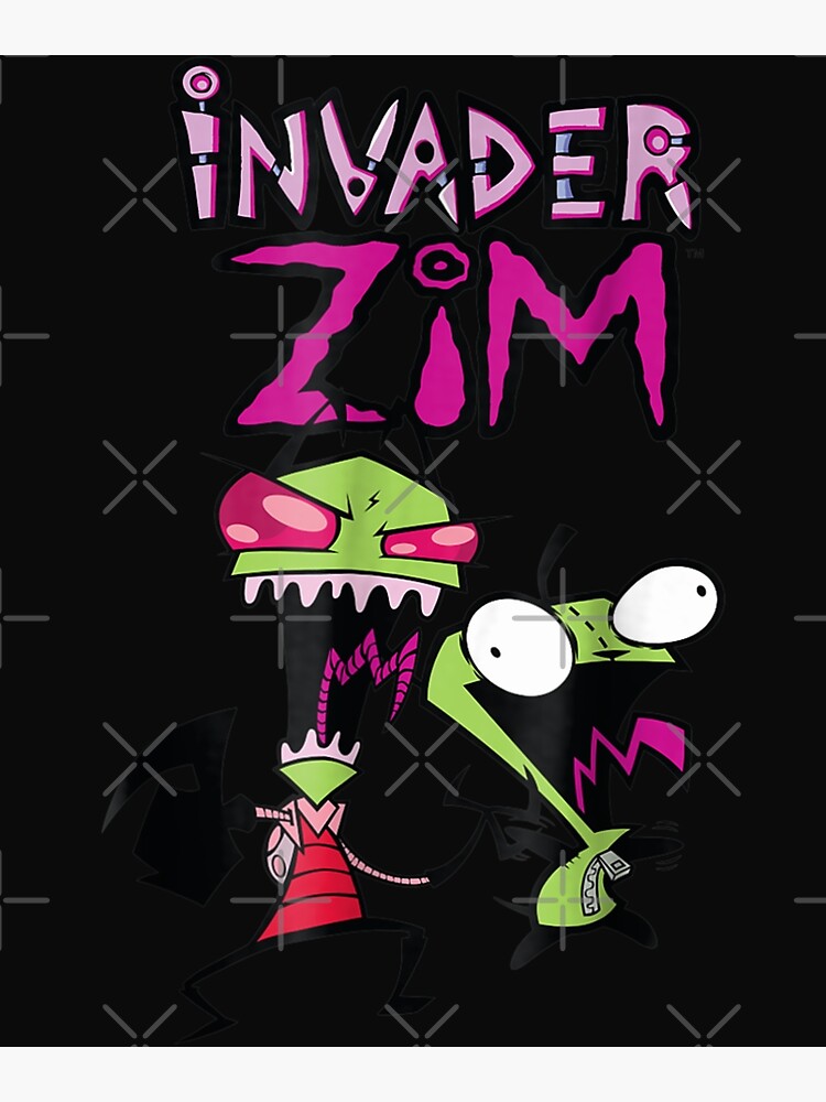 Nickelodeon Invader Zim And Gir Poster For Sale By Arnabaybasin Redbubble 