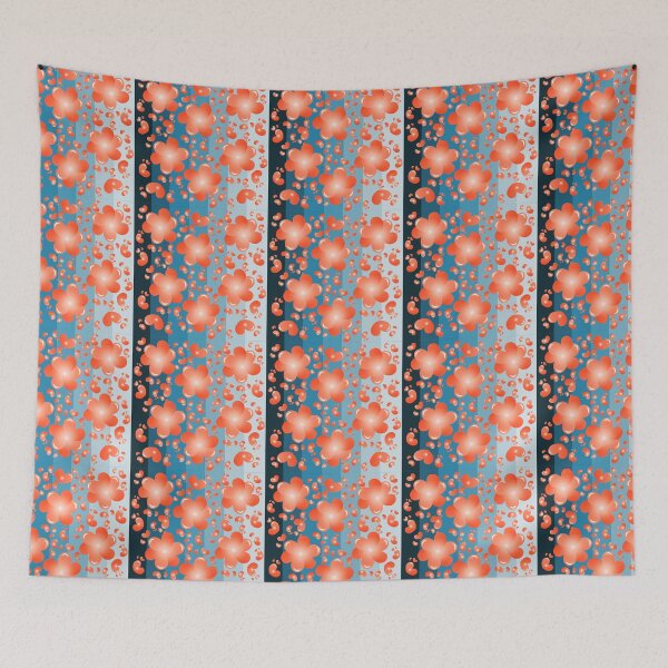 Aperçu de l'œuvre Motif floral orange créée et vendue par Shirley cute art .