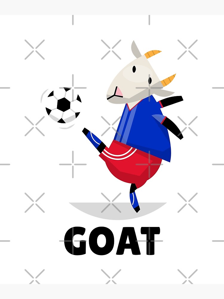 "The Soccer Goat" Poster for Sale by liftdesign Redbubble