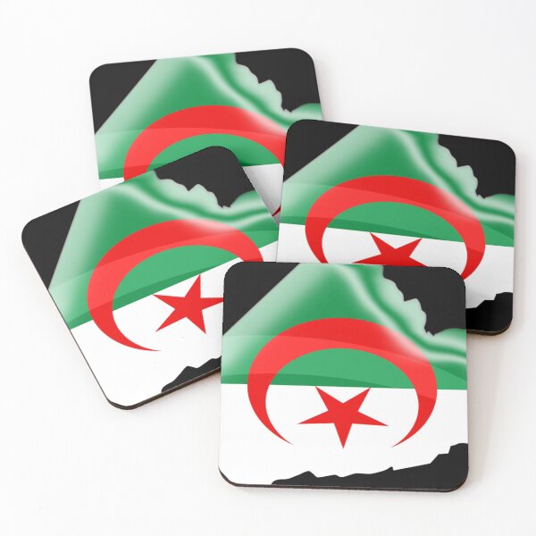 Item preview, Algeria Flag designed and sold by AVOGATO KITTY KAT  CAT.