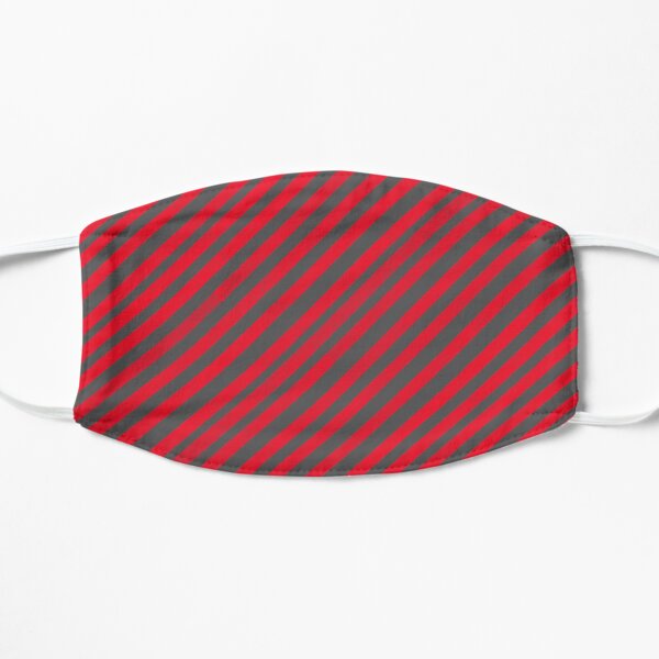 Red Stripe Art | Modern Art Stripes | Abstract Art | Line Art | Stripe Design Flat Mask