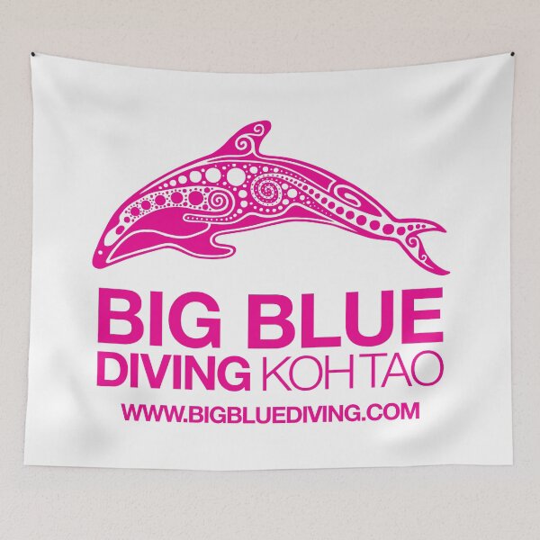 Item preview, Big Blue Standard Logo Pink designed and sold by BigBlueDiving.