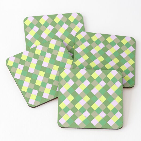 Item preview, Green, Olive Drab, Lemon Yellow Argyle designed and sold by tulipdesign.