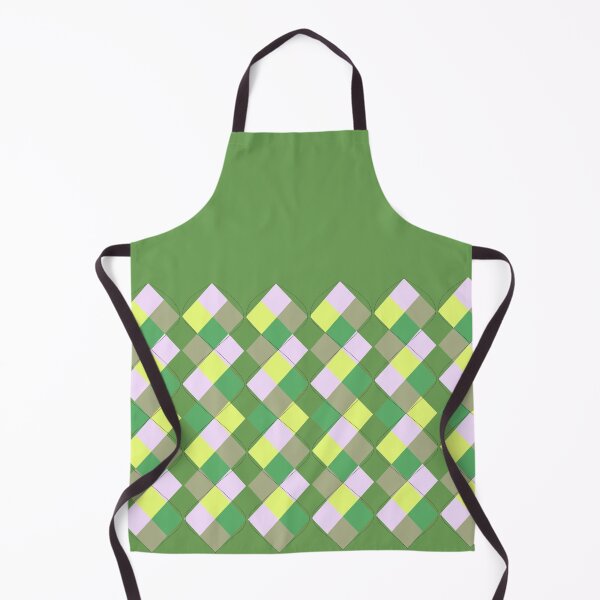 Item preview, Green, Olive Drab, Lemon Yellow Argyle designed and sold by tulipdesign.
