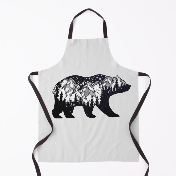 Item preview, Wanderlust California Bear Silhouette with Mountains Landscape, Trees, Moon & Stars designed and sold by Magnetic Pajama.