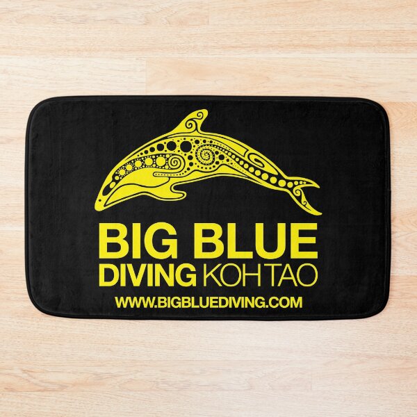 Item preview, Big Blue Standard Logo Yellow designed and sold by BigBlueDiving.