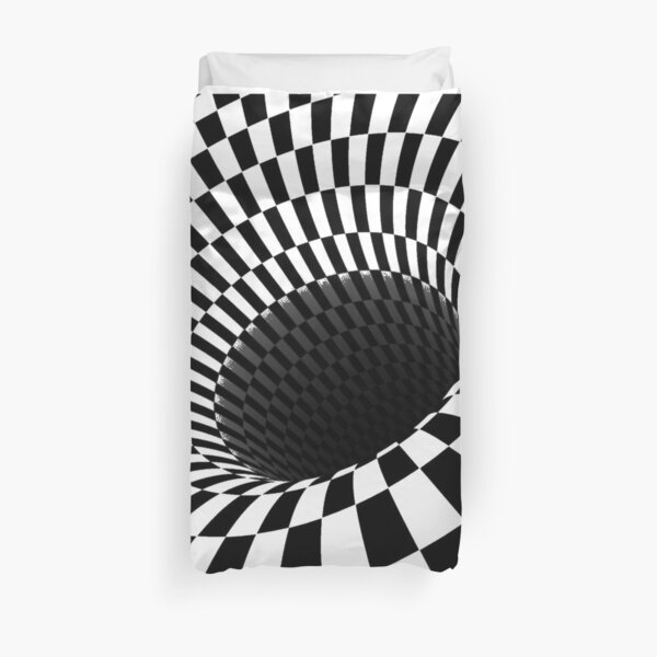 Optical Illusion, Visual Illusion, Cognitive Illusion  Duvet Cover