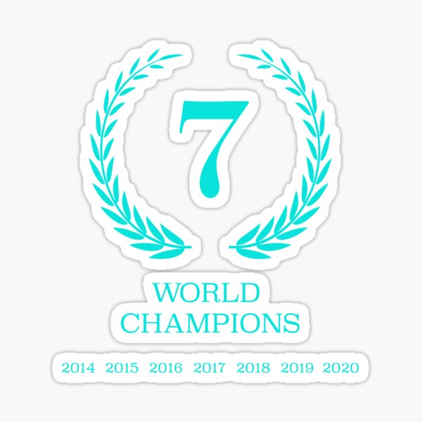 Mercedes AMG Petronas 7 Champions Sticker