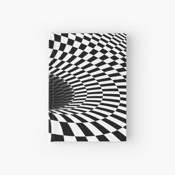 Illusion is a step away from reality and optical illusions are those that relate images we see to others that we visualize, perceive, or relate to Hardcover Journal