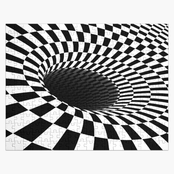 Illusion is a step away from reality and optical illusions are those that relate images we see to others that we visualize, perceive, or relate to Jigsaw Puzzle